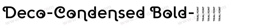 Deco-Condensed Bold字体转换